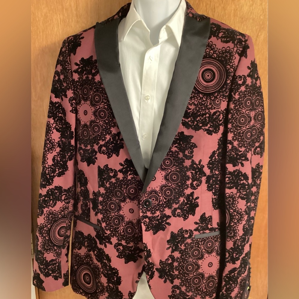 Mens Twisted Tailo Floral Blazer Jacket  Sz.44R